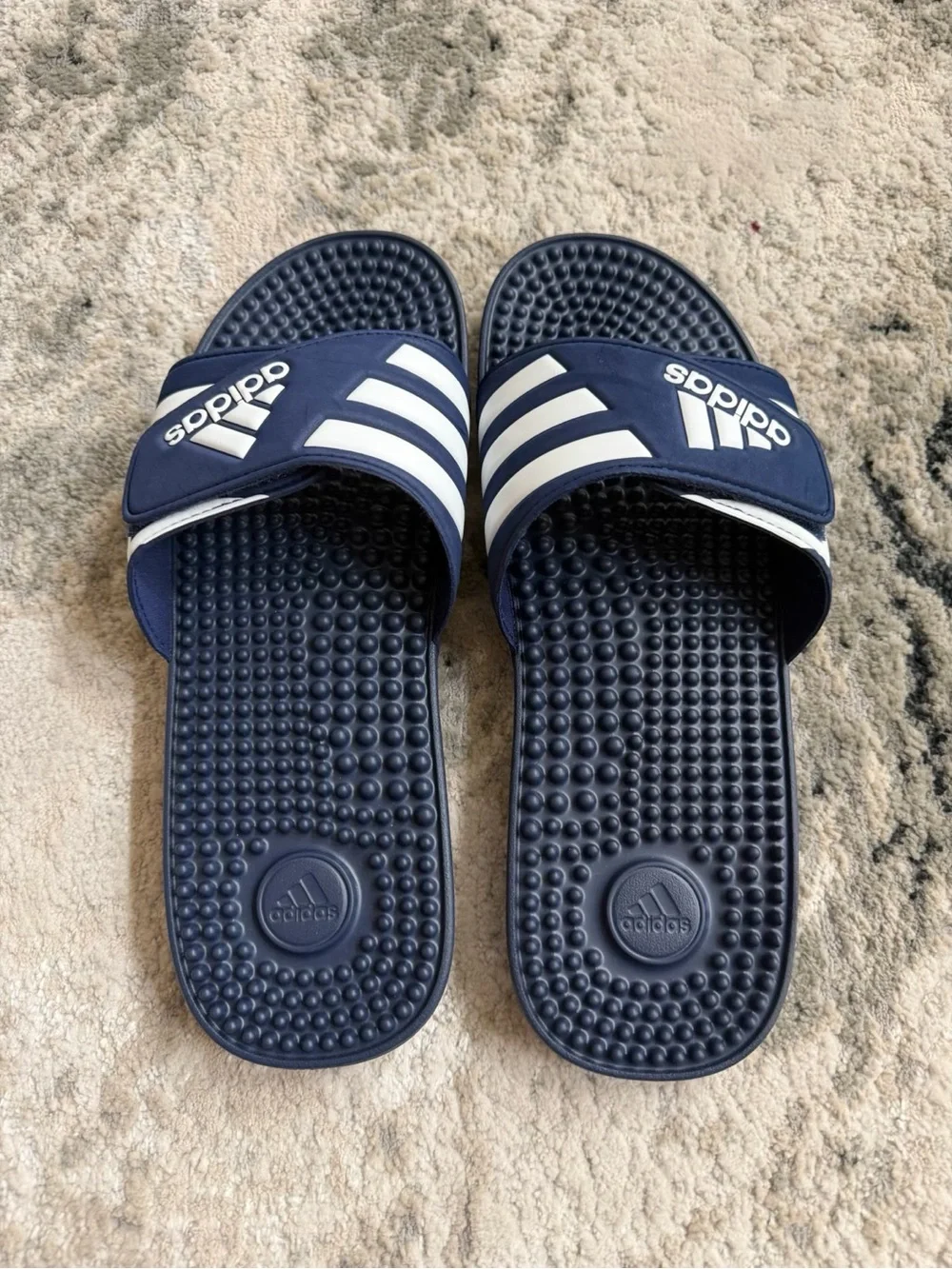 Adidas Men’s Slides Size 13 Navy NWT